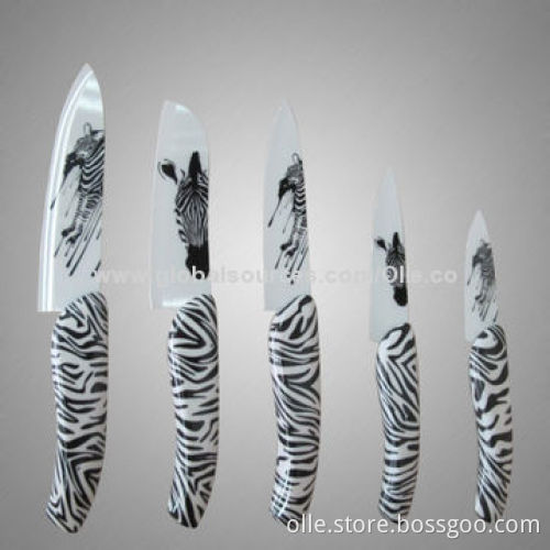 High Quality Ceramic Knife with Cute Zebra